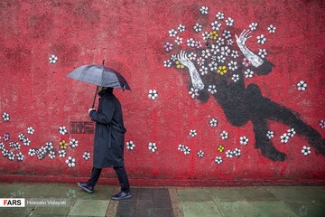 بارش باران در تهران