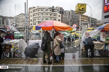 بارش باران در تهران