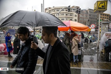 بارش باران در تهران
