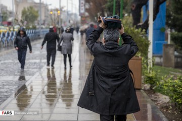 بارش باران در تهران