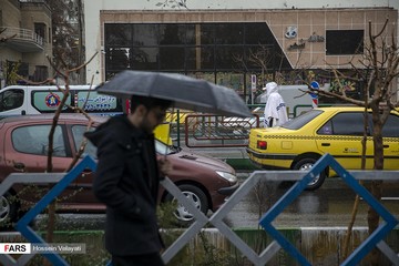 بارش باران در تهران