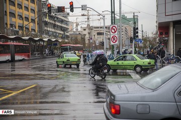 بارش باران در تهران
