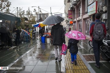 بارش باران در تهران