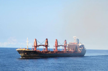 عملیات امدادی ارتش برای غرق‌نشدن کشتی تجاری ایرانی در خزر