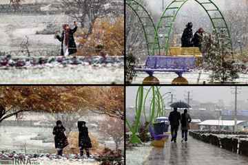 بارش برف در ارومیه