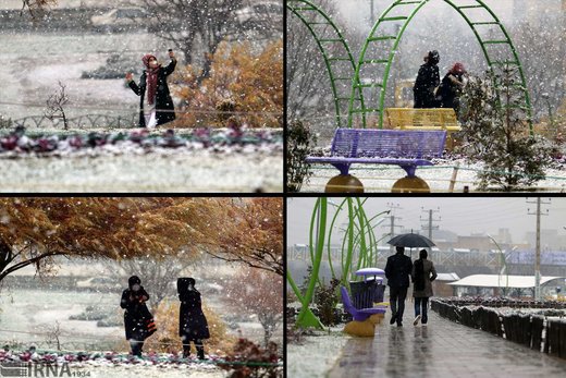 بارش برف در ارومیه