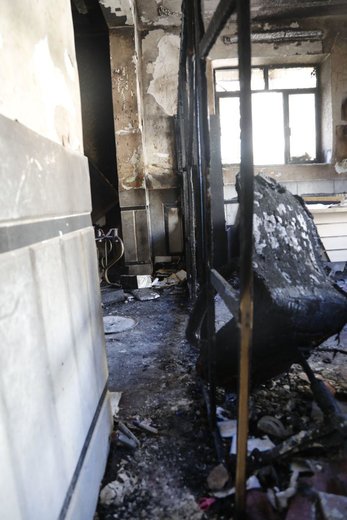 مدرسه اسوه حسنه در زاهدان که روز 27 آذرماه آتش گرفت
