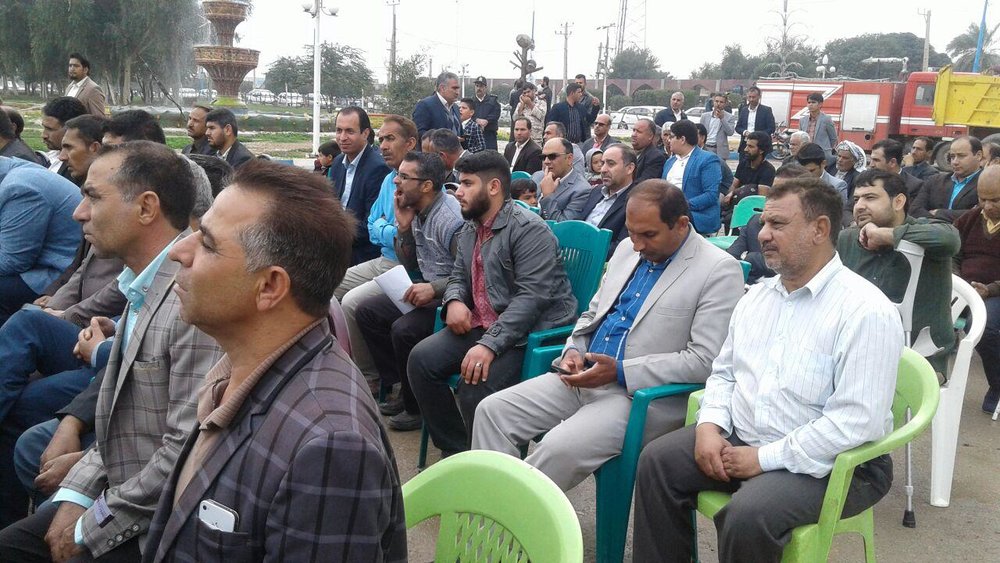 آیین کلنگ زنی 2 پروژه در شهر الوان