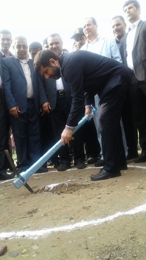 آیین کلنگ زنی 2 پروژه در شهر الوان