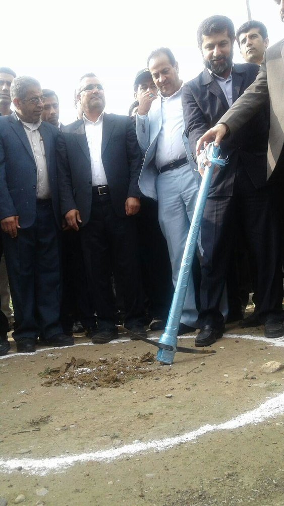 آیین کلنگ زنی 2 پروژه در شهر الوان