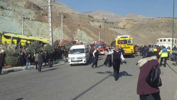 واژگونی اتوبوس در منطقه حصارک پونک