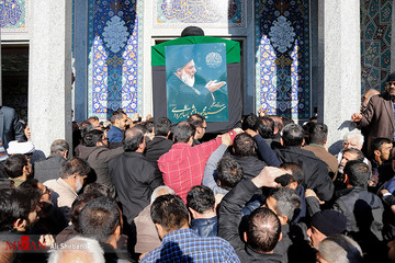 مراسم تشییع پیکر آیت الله هاشمی شاهرودی در قم