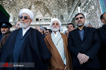 مراسم تشییع پیکر آیت الله هاشمی شاهرودی در قم