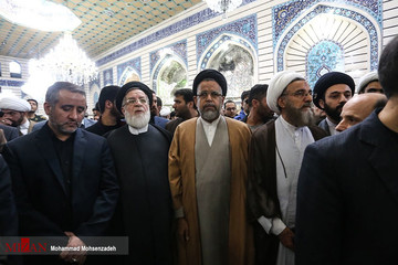 مراسم تشییع پیکر آیت الله هاشمی شاهرودی در قم