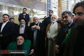مراسم تشییع پیکر آیت الله هاشمی شاهرودی در قم
