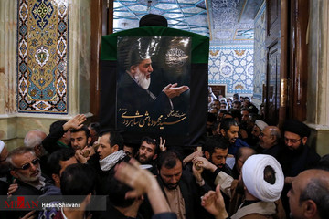 مراسم تشییع پیکر آیت الله هاشمی شاهرودی در قم