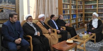 دیدار رئیس مجلس با آیات عظام و مراجع تقلید/ تصاویر