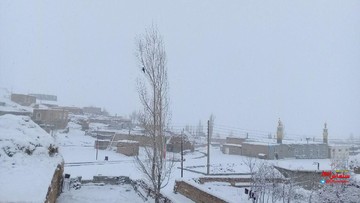بارش برف در آذربایجان‌غربی