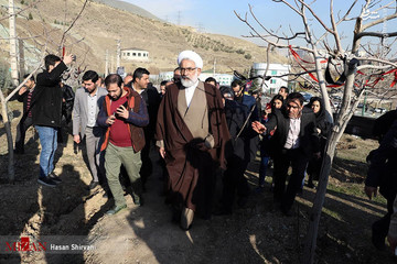 عکس/ بازدید دادستان کل کشور از محل حادثه دانشگاه علوم تحقیقات