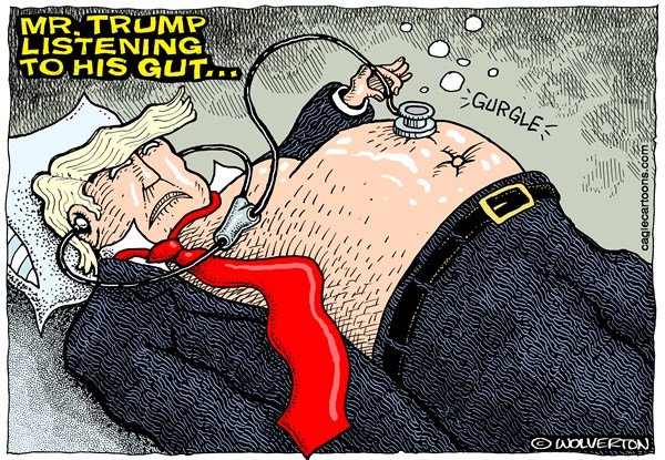 کارتون فریبکاری دونالد ترامپ