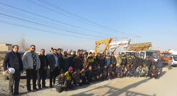 برگزاری مانور گروهی اصلاح شبکه 20کیلوولت برق در شمال غرب کرمان با هدف پایدارسازی شبکه توزیع