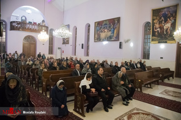 مراسم آغاز سال نو میلادی در کلیسای تارگمانچاتس مقدس