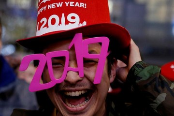 جشن آغاز سال 2019 در شهر توکیو ژاپن