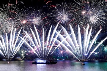 جشن آغاز سال 2019 در هنگ‌کنگ چین