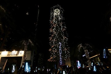 جشن آغاز سال 2019 در دبی