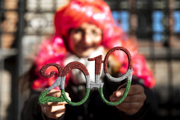 جشن آغاز سال 2019 در شهر بوداپست مجارستان