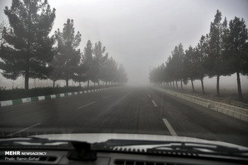 مه گرفتگی صبحگاهی در مشهد