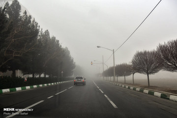 مه گرفتگی صبحگاهی در مشهد