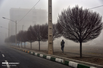 مه گرفتگی صبحگاهی در مشهد