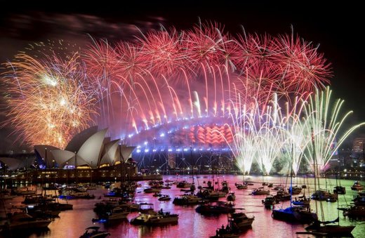 جشن آغاز سال 2019 در بندر سیدنی استرالیا