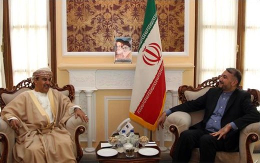 Iran parliament speaker advisor confers with Omani envoy Iran parliament speaker advisor confers with Omani envoy