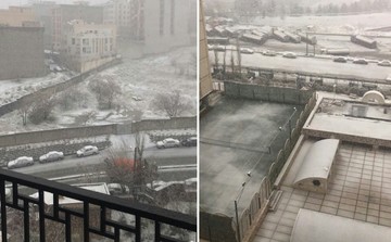 بارش اولین برف زمستانی در تهران
