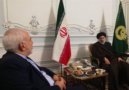 محمد جواد ظریف با حجت‌الاسلام رئیسی دیدار کرد