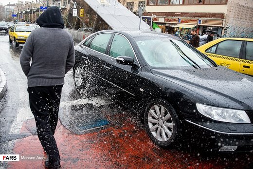 بارش زمستانی باران در تهران
