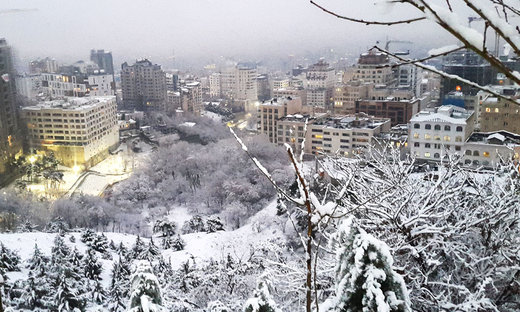 برف تهران در سیزدهمین روز زمستان