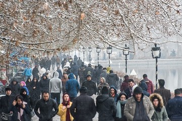 بارش برف در تبریز