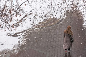 بارش برف در تبریز