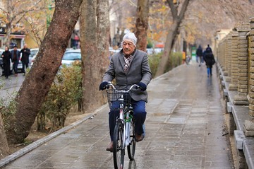 حال وهوای باران زمستانی اصفهان