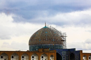 حال وهوای باران زمستانی اصفهان