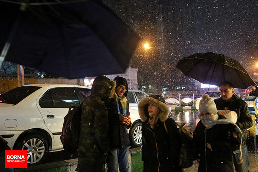 بارش اولین برف زمستانی در تهران