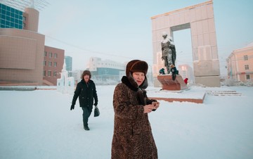 تصاویر | زندگی شهری در دمای منفی ۴۰ درجه سانتیگراد