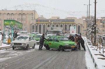 بارش برف در شهرکرد