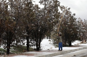 بارش برف در شهرکرد