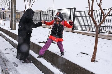 بارش برف در شهرکرد