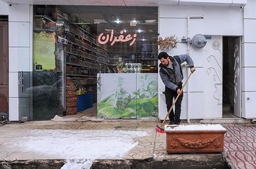 بارش برف در شهرکرد