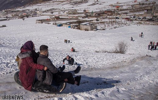 یک روز برفی در ارتفاعات مازندران - کیاسر